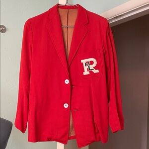 Vintage Red Schoolgirl Blazer